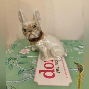 Vintage Porcelain French Bulldog Dog Figurine